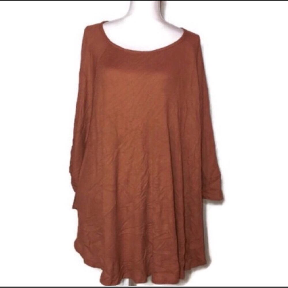 Burnt Orange Blouse NWOT SZ 3X